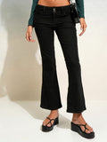 Tokyo Talkies Women Black Flared Stretchable Jeans - Black - Image 1