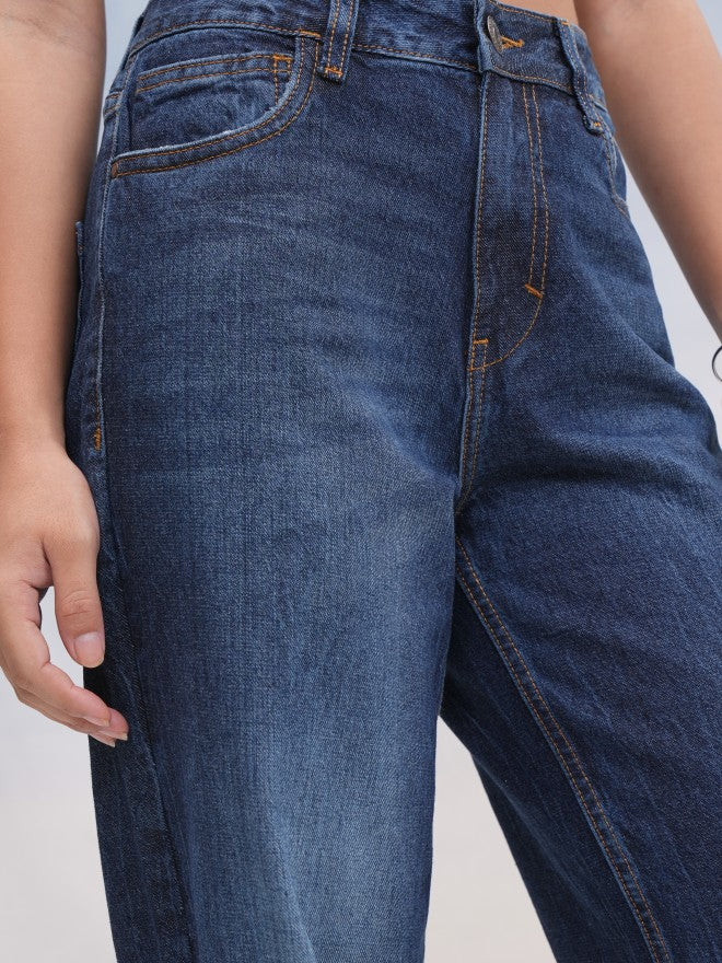 Tokyo Talkies Women Blue Straight Fit Jeans - Blue - Image 5