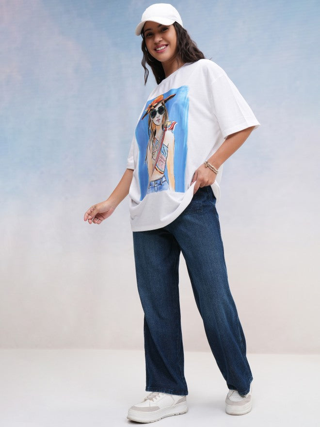Tokyo Talkies Women Blue Straight Fit Jeans - Blue - Image 2
