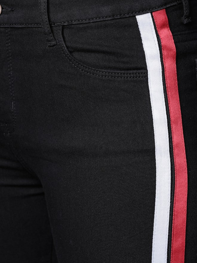 Tokyo Talkies Women Black Super Skinny Fit Stretchable Jeans - Black - Image 4