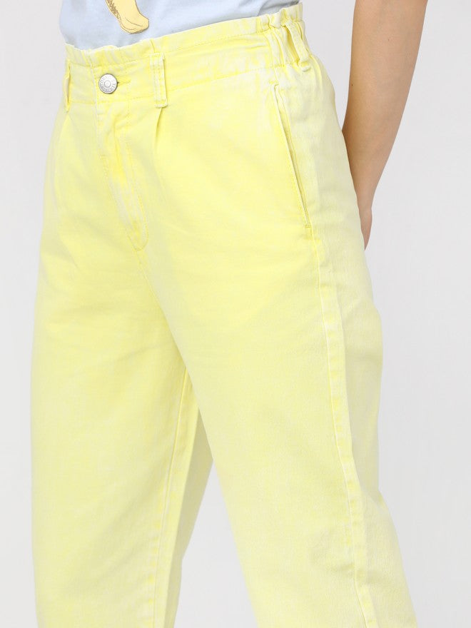Tokyo Talkies Women Yellow Regular Fit Stretchable Jeans - Yellow - Image 4