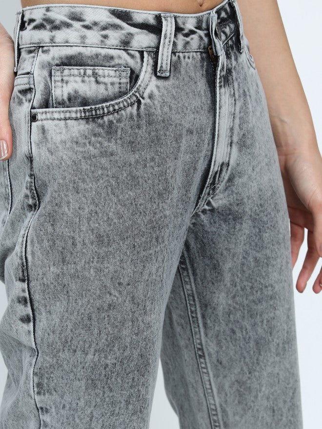 Tokyo Talkies Women Grey Flared Jeans - Grey - Image 5