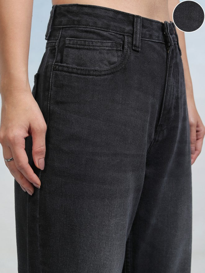 Tokyo Talkies Women Black Straight Fit Jeans - Black - Image 5