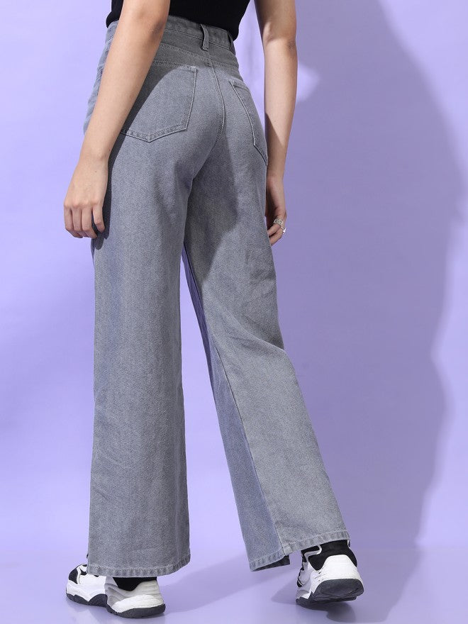 Tokyo Talkies Women Grey Regular Fit Stretchable Jeans - Grey - Image 2
