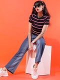 Tokyo Talkies Women Blue Bootcut Stretchable Jeans - Blue - Image 1