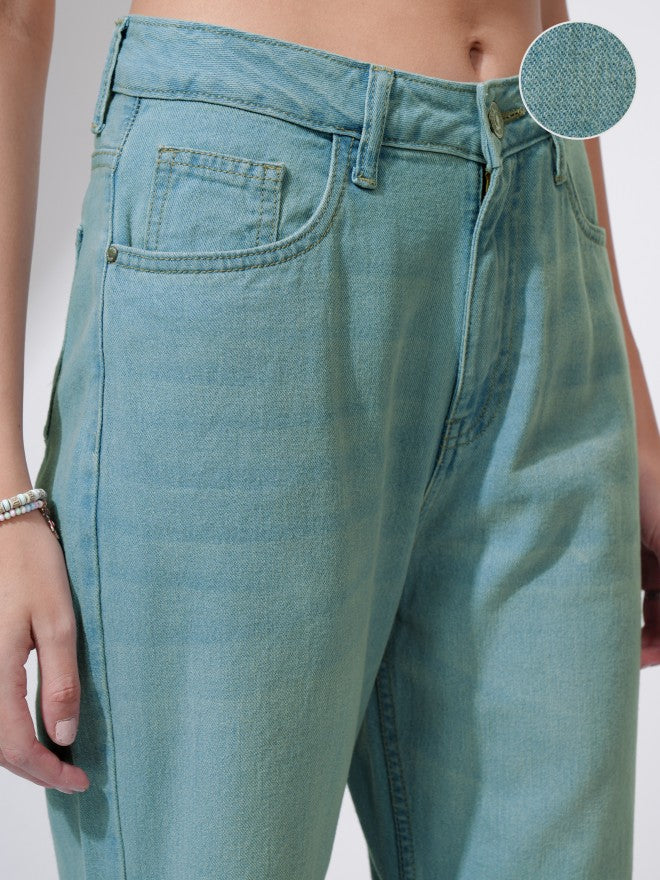 Tokyo Talkies Women Blue Flared Highly Distressed Jeans - Blue - Image 5