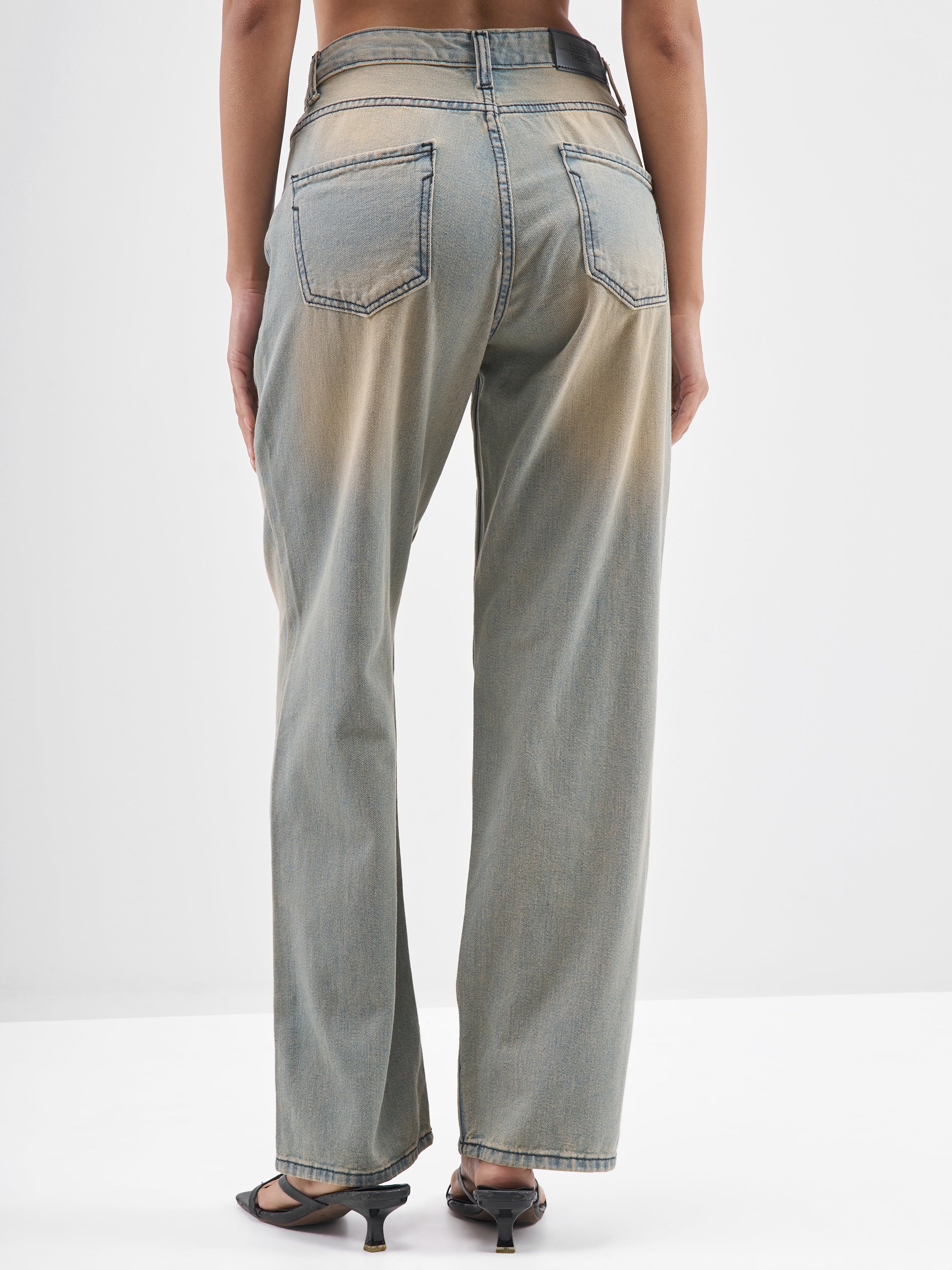 Street By Tokyo Talkies Women Blue Straight Fit Jeans - Blue - Image 3