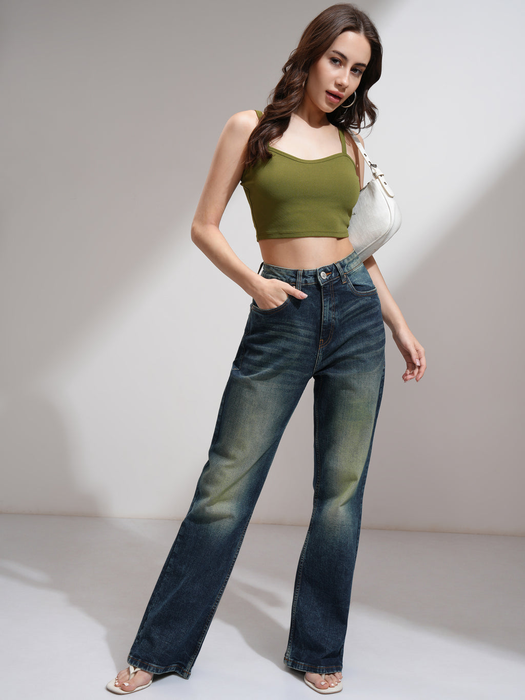 Tokyo Talkies Women Blue Regular Fit Stretchable Jeans - Blue - Image 2