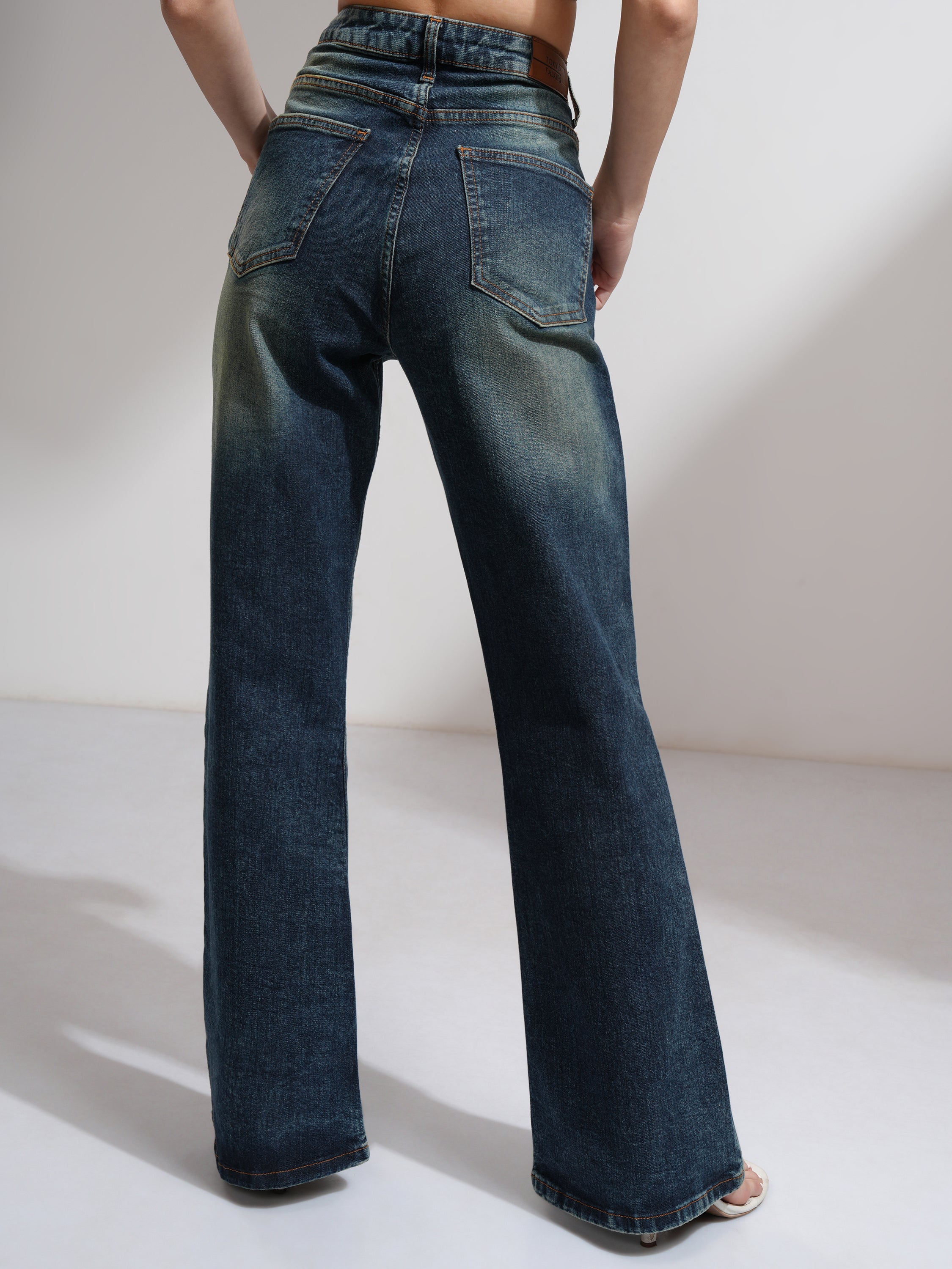 Tokyo Talkies Women Blue Regular Fit Stretchable Jeans - Blue - Image 3