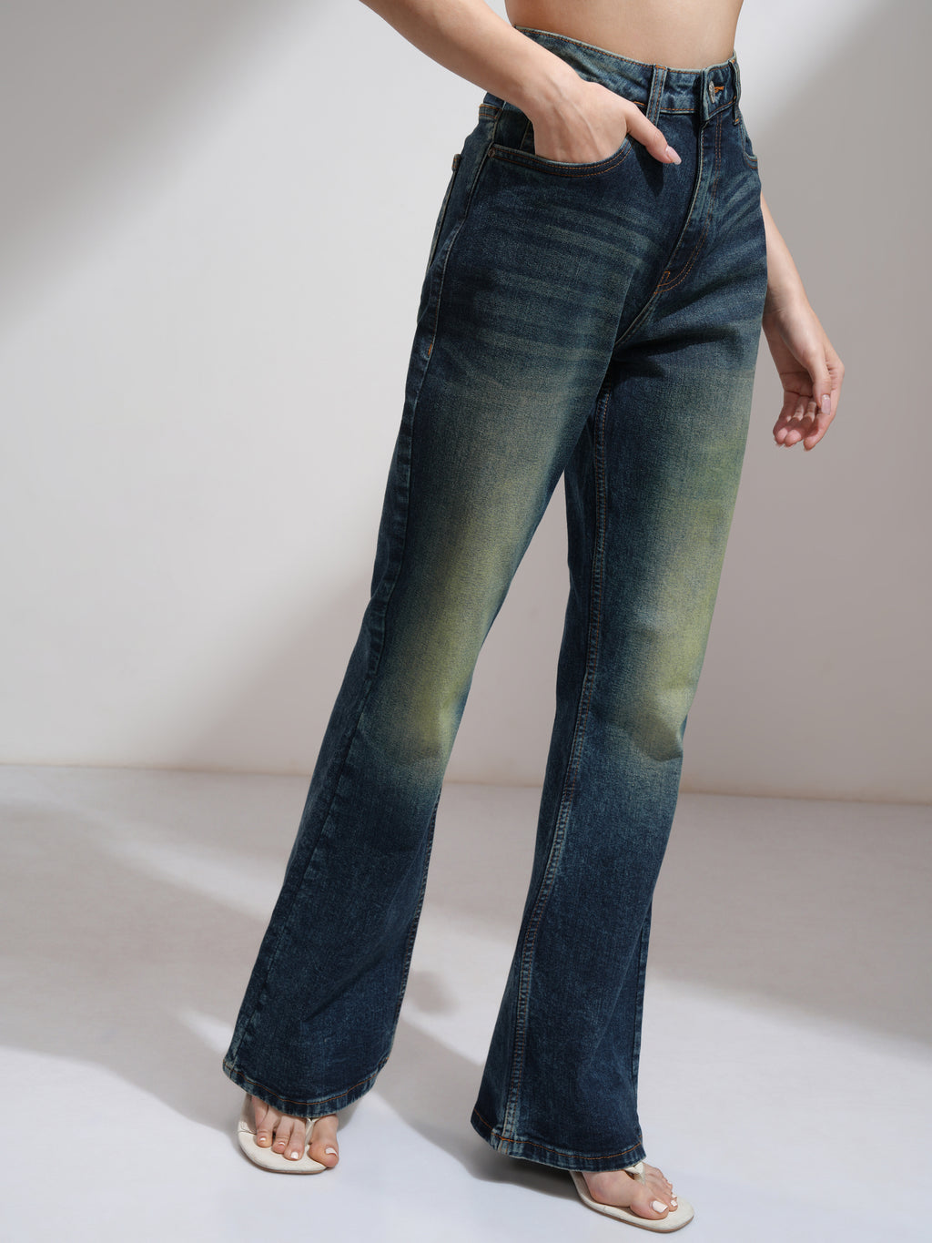 Tokyo Talkies Women Blue Regular Fit Stretchable Jeans - Blue - Image 6