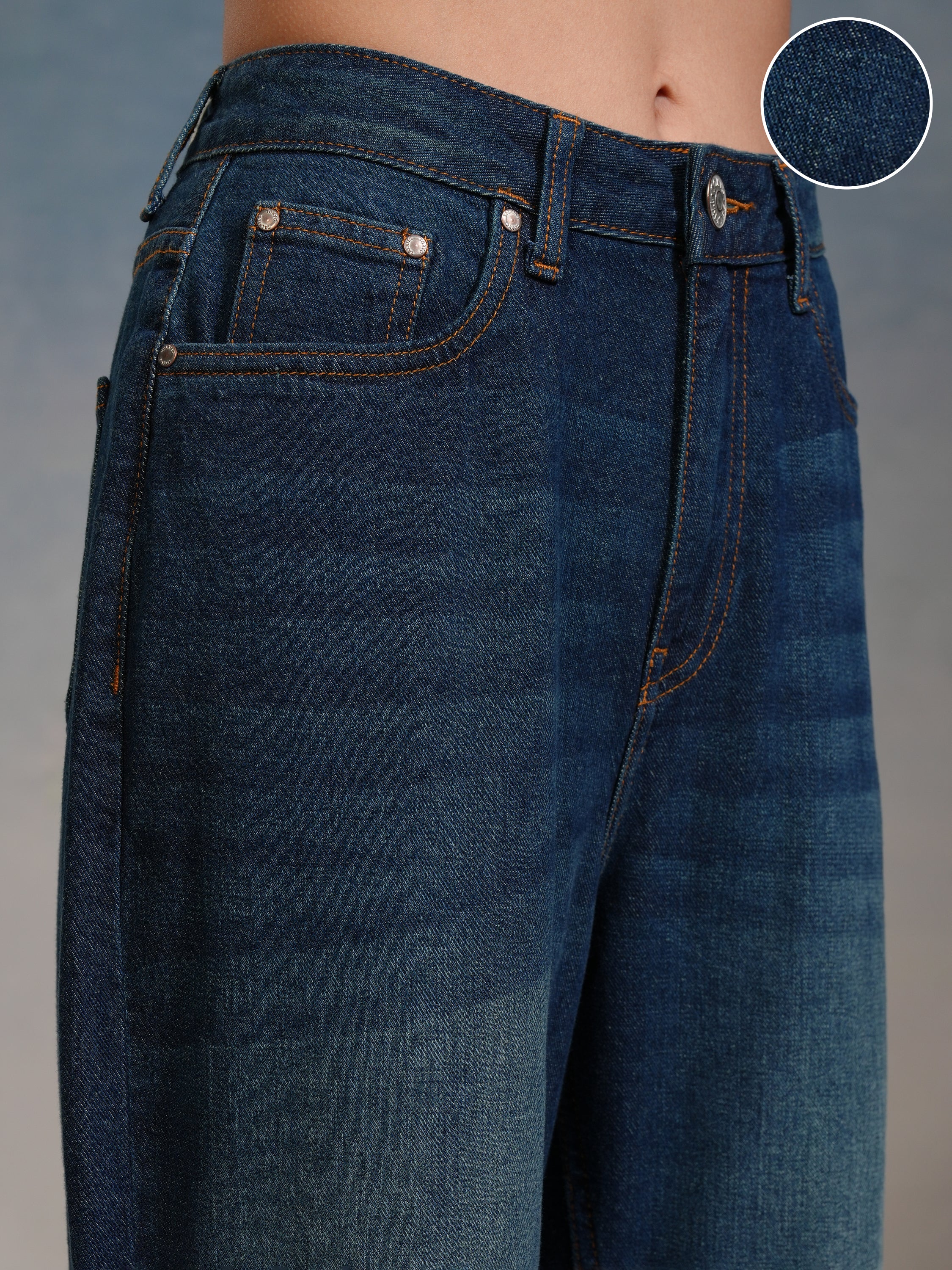 Tokyo Talkies Women Blue Flared Jeans - Blue - Image 5