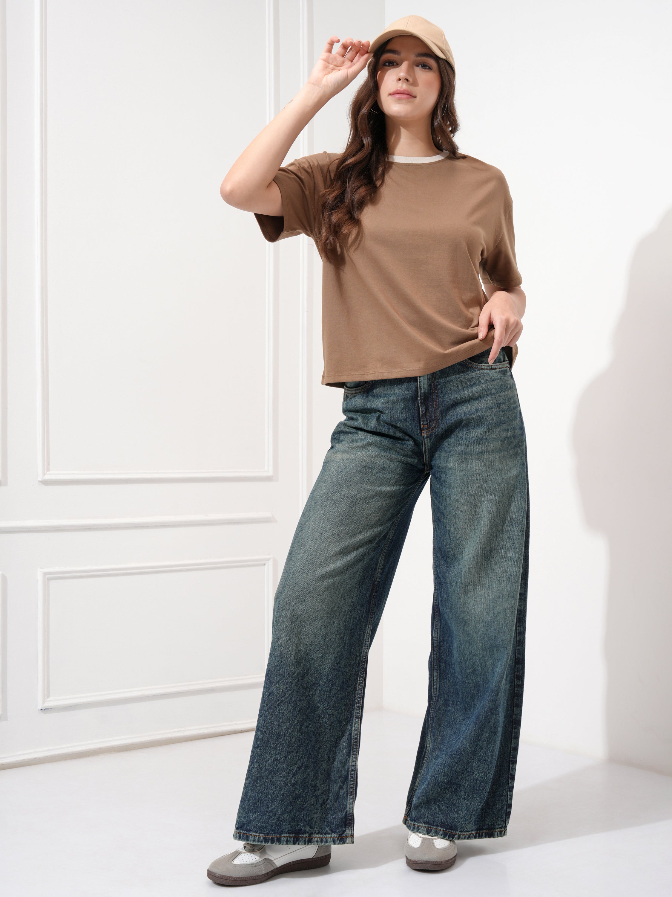 Tokyo Talkies Women Blue Baggy Non Stretchable Jeans - Blue - Image 2