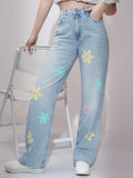 Tokyo Talkies Women Blue Straight Fit Stretchable Jeans - Blue - Image 1