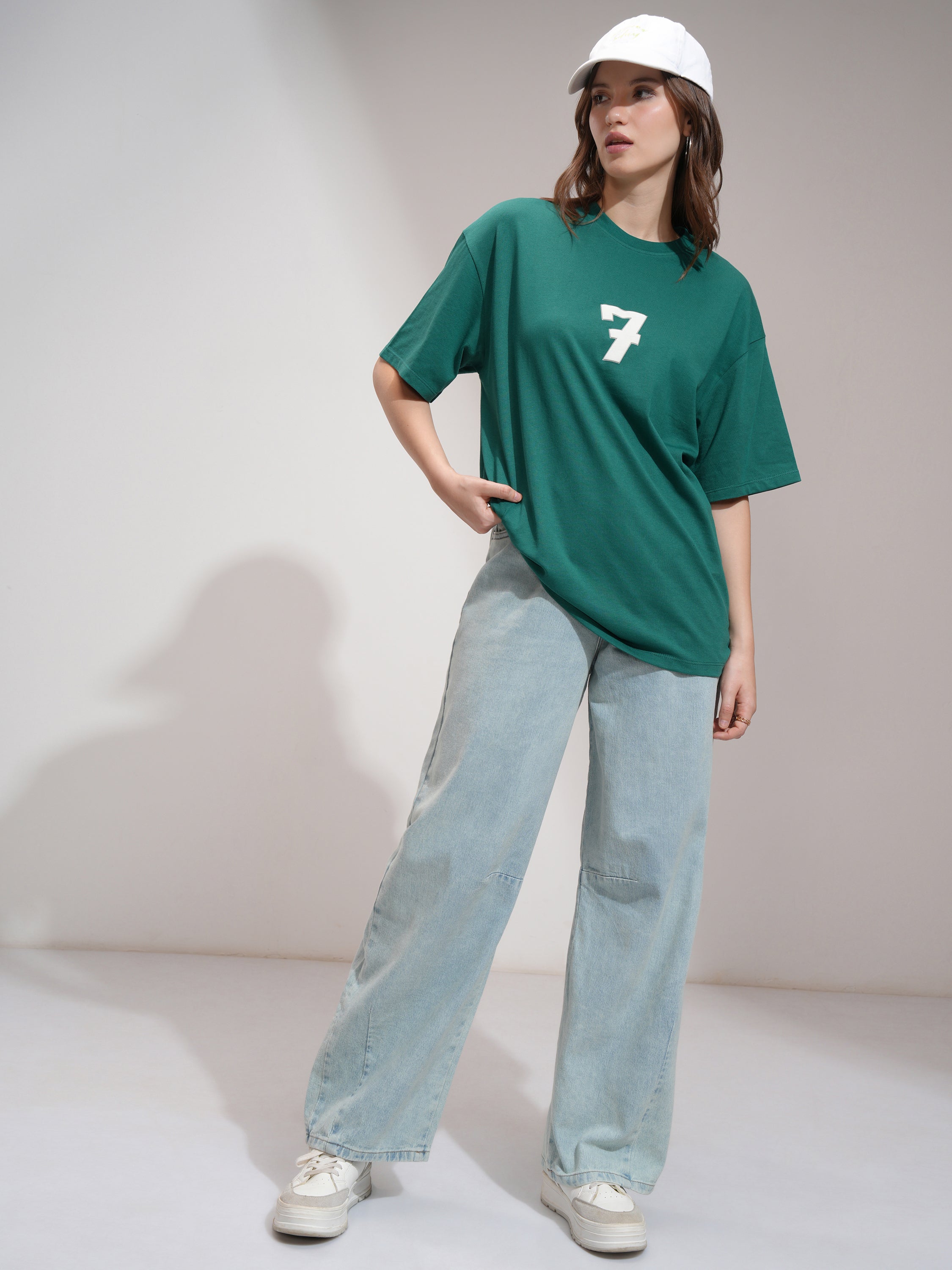 Tokyo Talkies Women Blue Baggy Jeans - Blue - Image 2