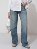 Tokyo Talkies Women Blue Straight Fit Non Stretchable Jeans - Blue - Image 1