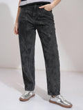 Tokyo Talkies Women Grey Straight Fit Stretchable Jeans - Grey - Image 1