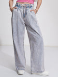 Tokyo Talkies Women Blue Baggy Stretchable Jeans - Blue - Image 1