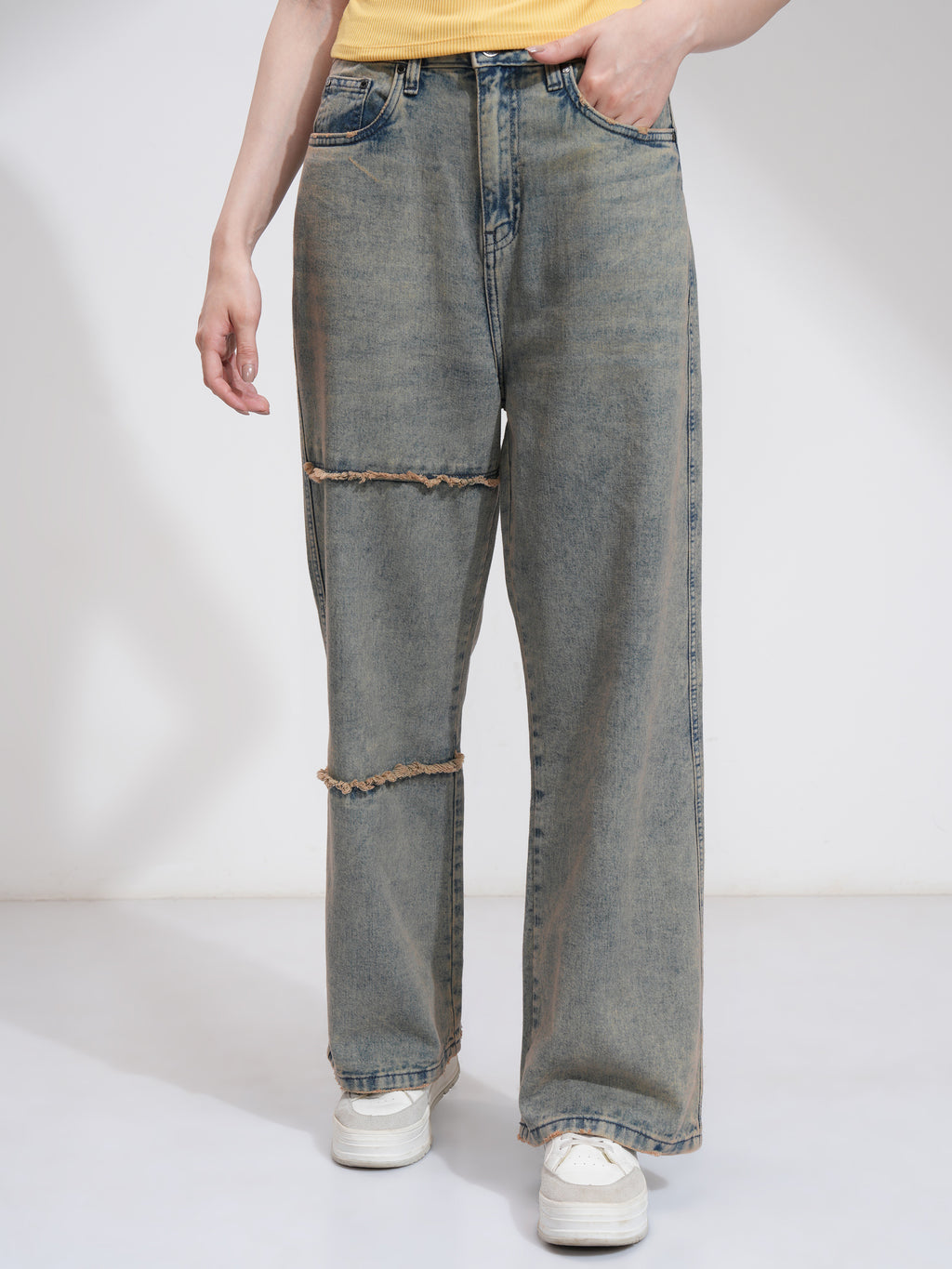 Tokyo Talkies Women Blue Flared Stretchable Jeans - Blue - Image 6