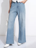 Tokyo Talkies Women Blue Regular Fit Clean Look Stretchable Jeans - Blue - Image 1