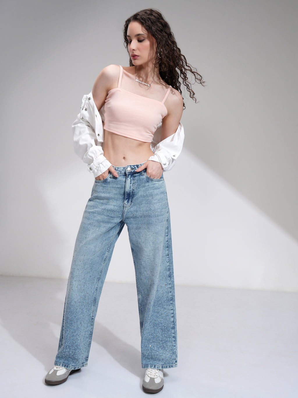 Tokyo Talkies Women Blue Straight Fit Jeans - Blue - Image 2