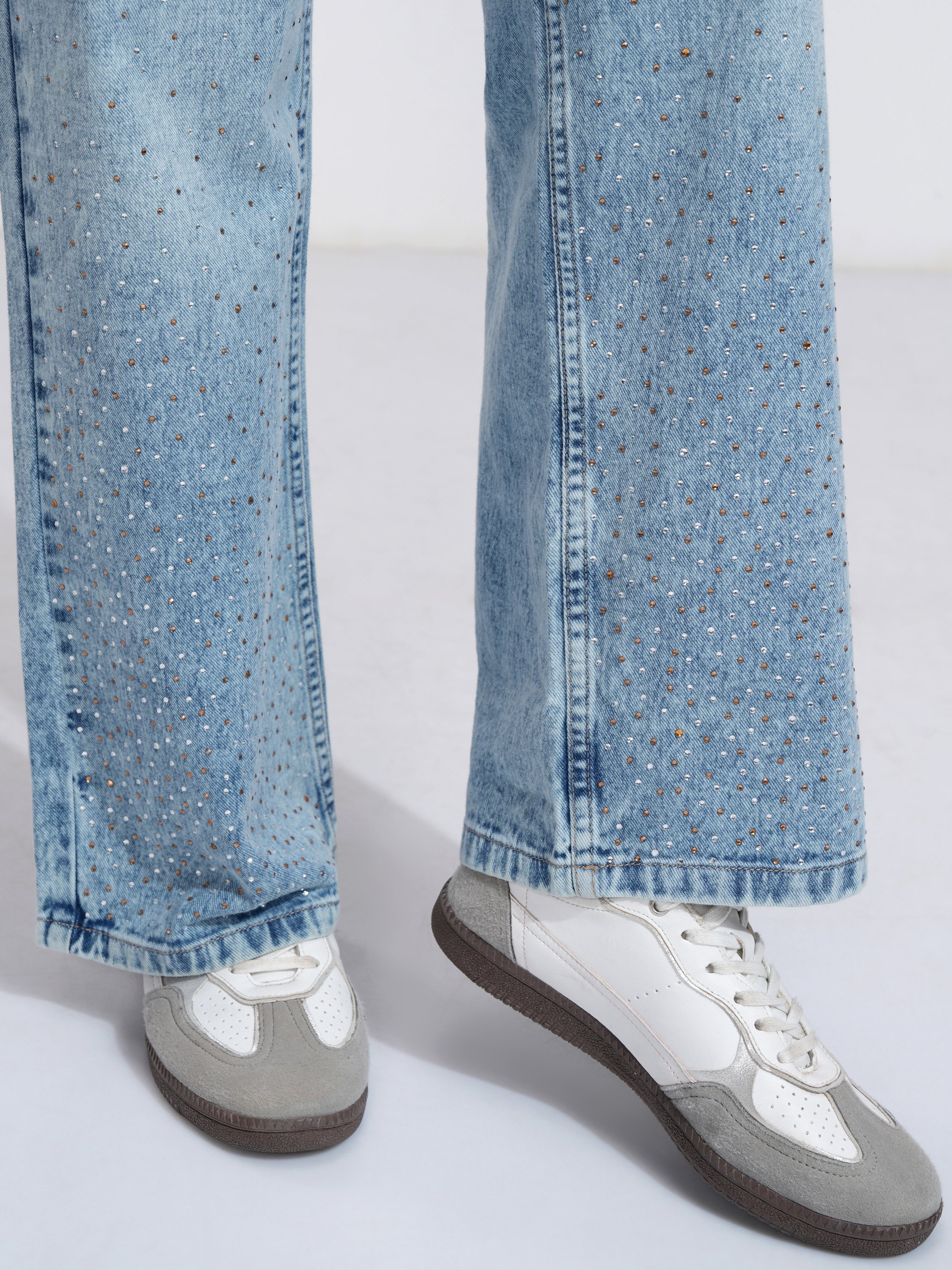 Tokyo Talkies Women Blue Straight Fit Jeans - Blue - Image 7
