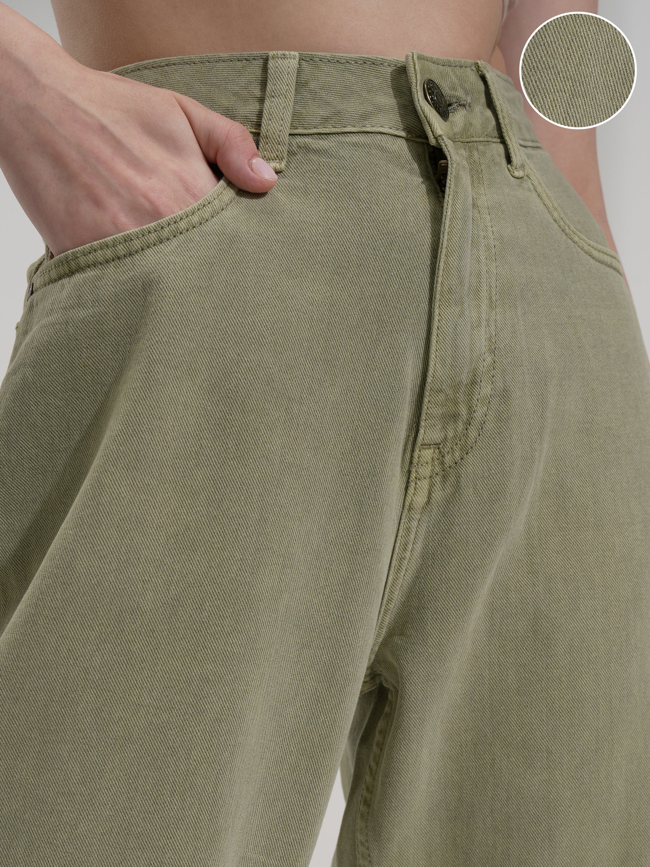 Tokyo Talkies Women Green Bootcut Stretchable Jeans - Green - Image 5