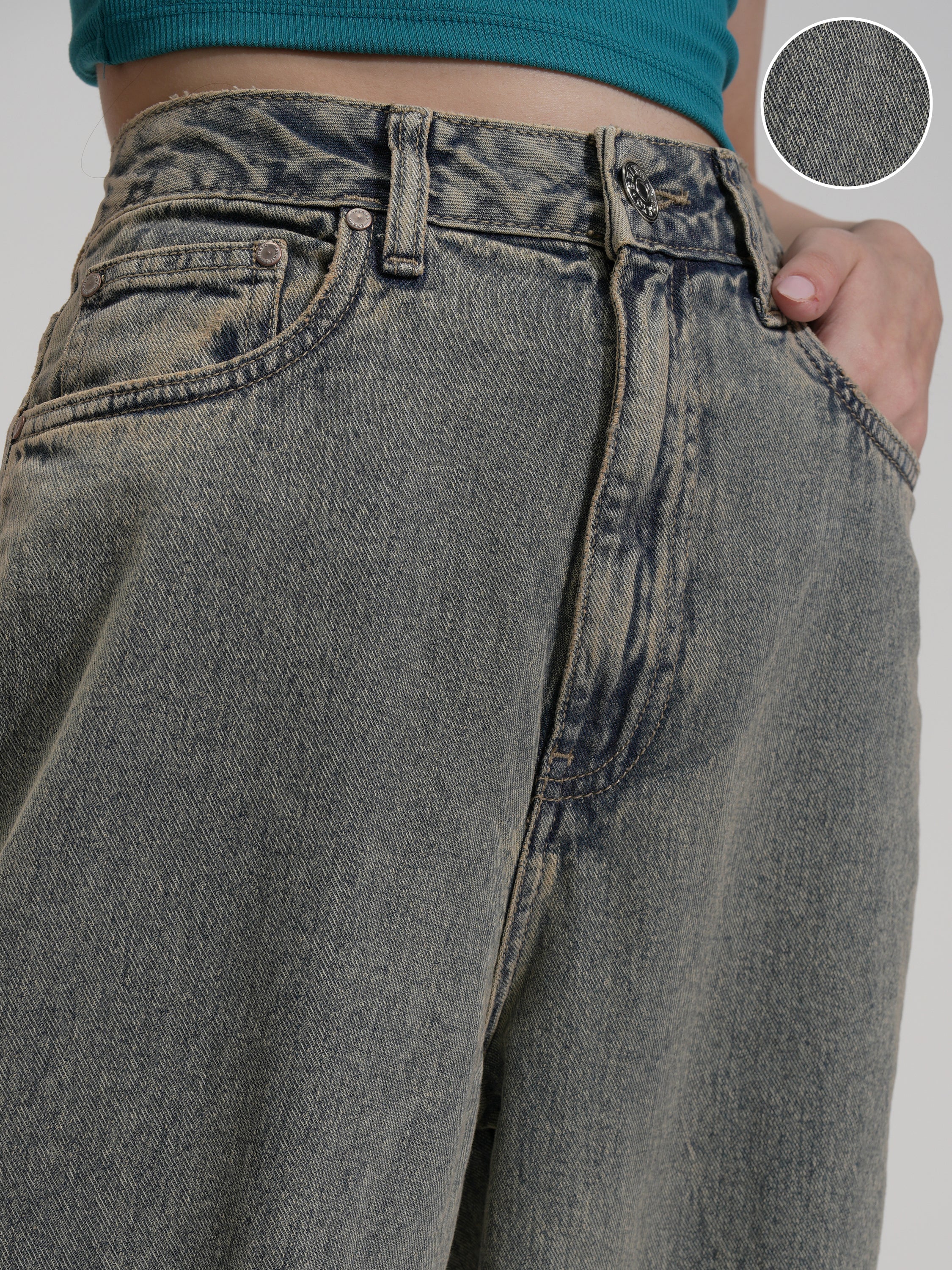 Tokyo Talkies Women Navy Blue Regular Fit Stretchable Jeans - Navy Blue - Image 5