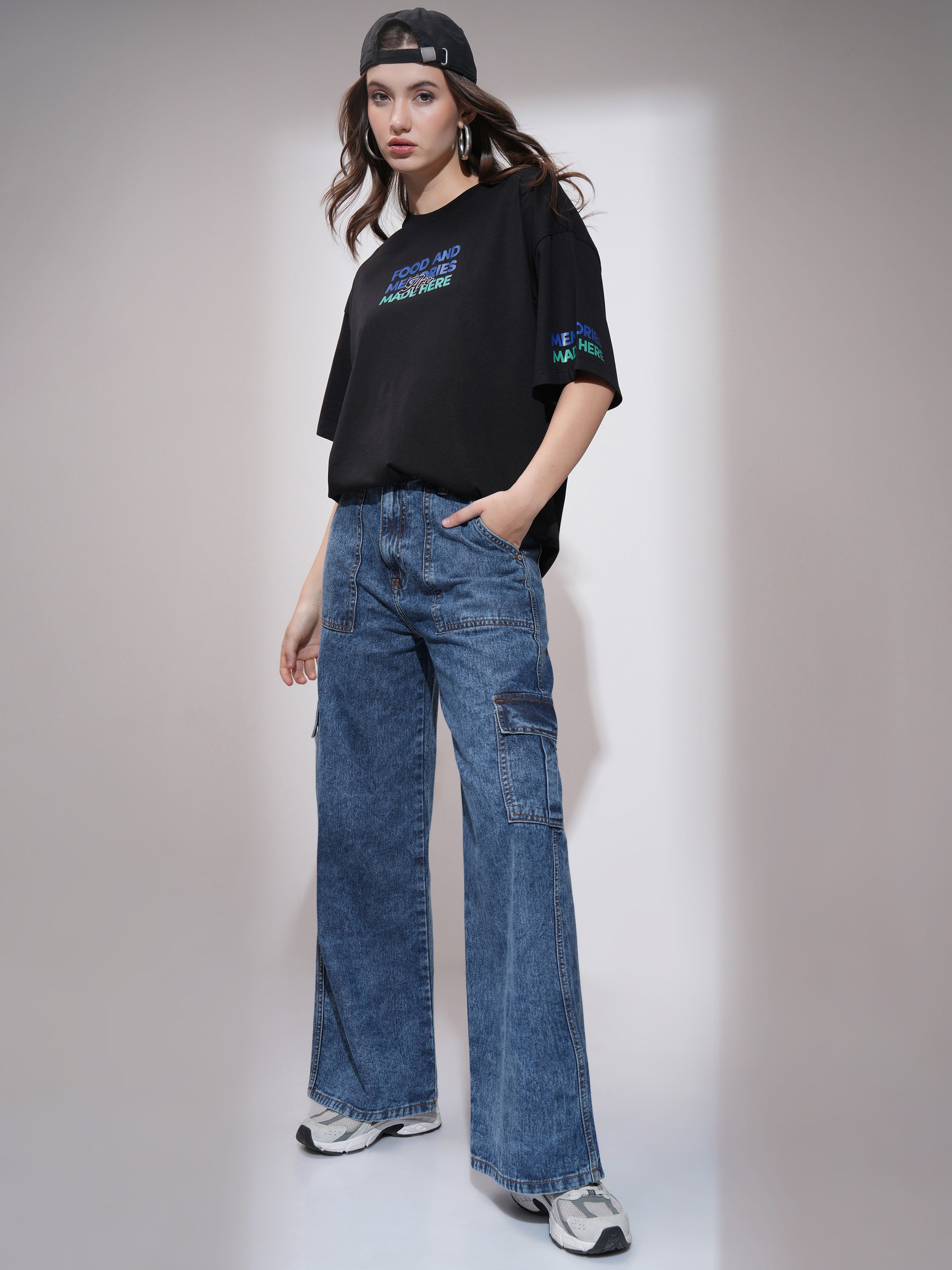 Tokyo Talkies Women Blue Flared Stretchable Jeans - Blue - Image 2