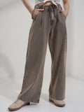 Tokyo Talkies Women Grey Baggy Stretchable Jeans - Grey - Image 1