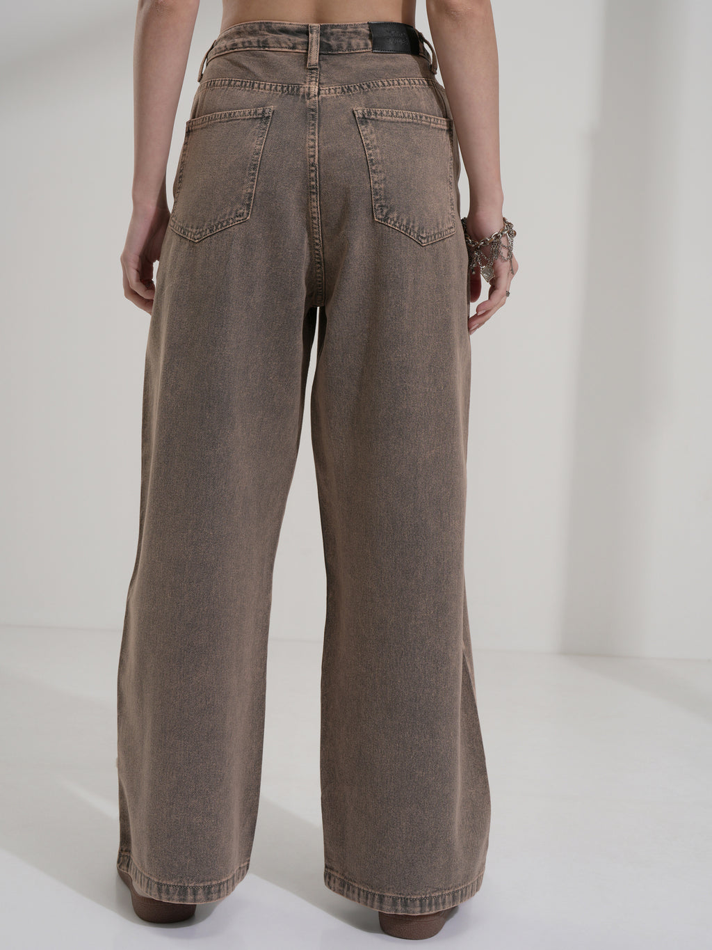 Tokyo Talkies Women Grey Baggy Stretchable Jeans - Grey - Image 3