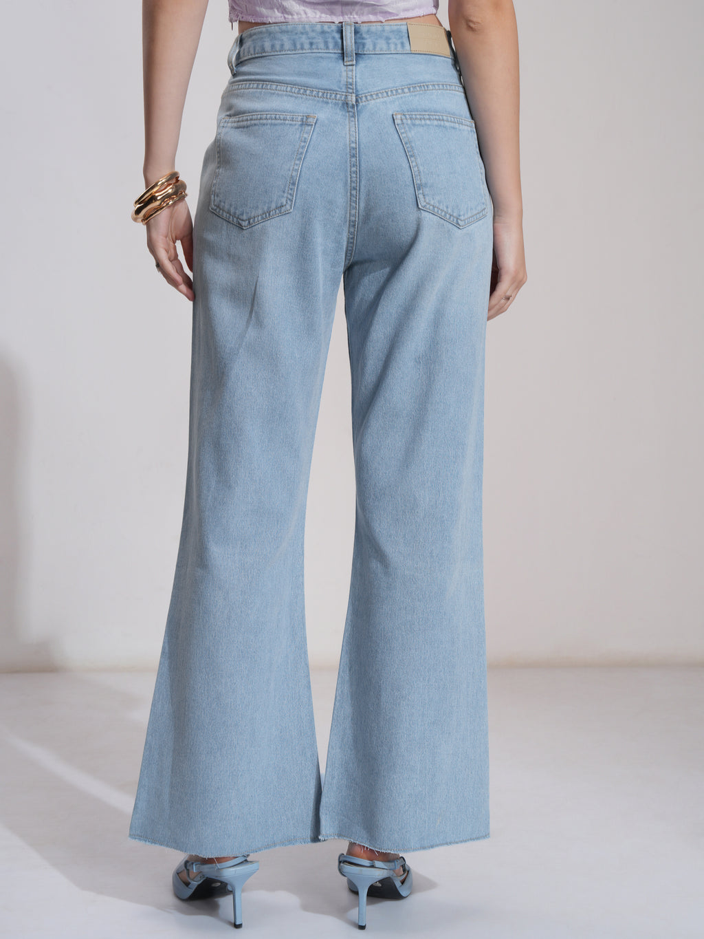 Tokyo Talkies Women Blue Bootcut Stretchable Jeans - Blue - Image 3