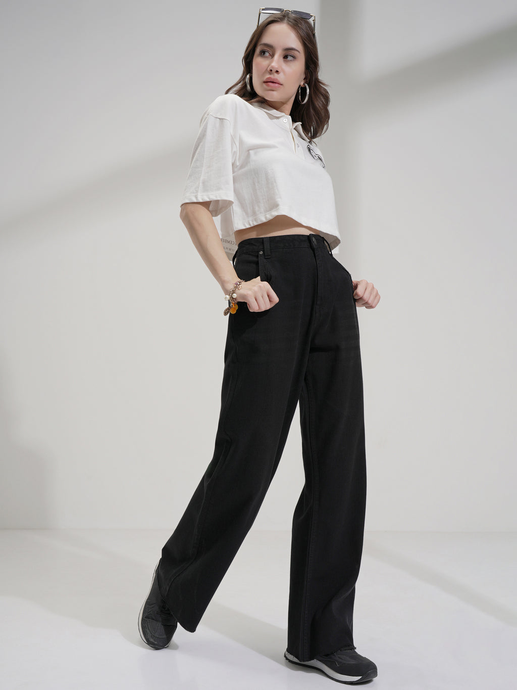 Tokyo Talkies Women Black Bootcut Stretchable Jeans - Black - Image 2