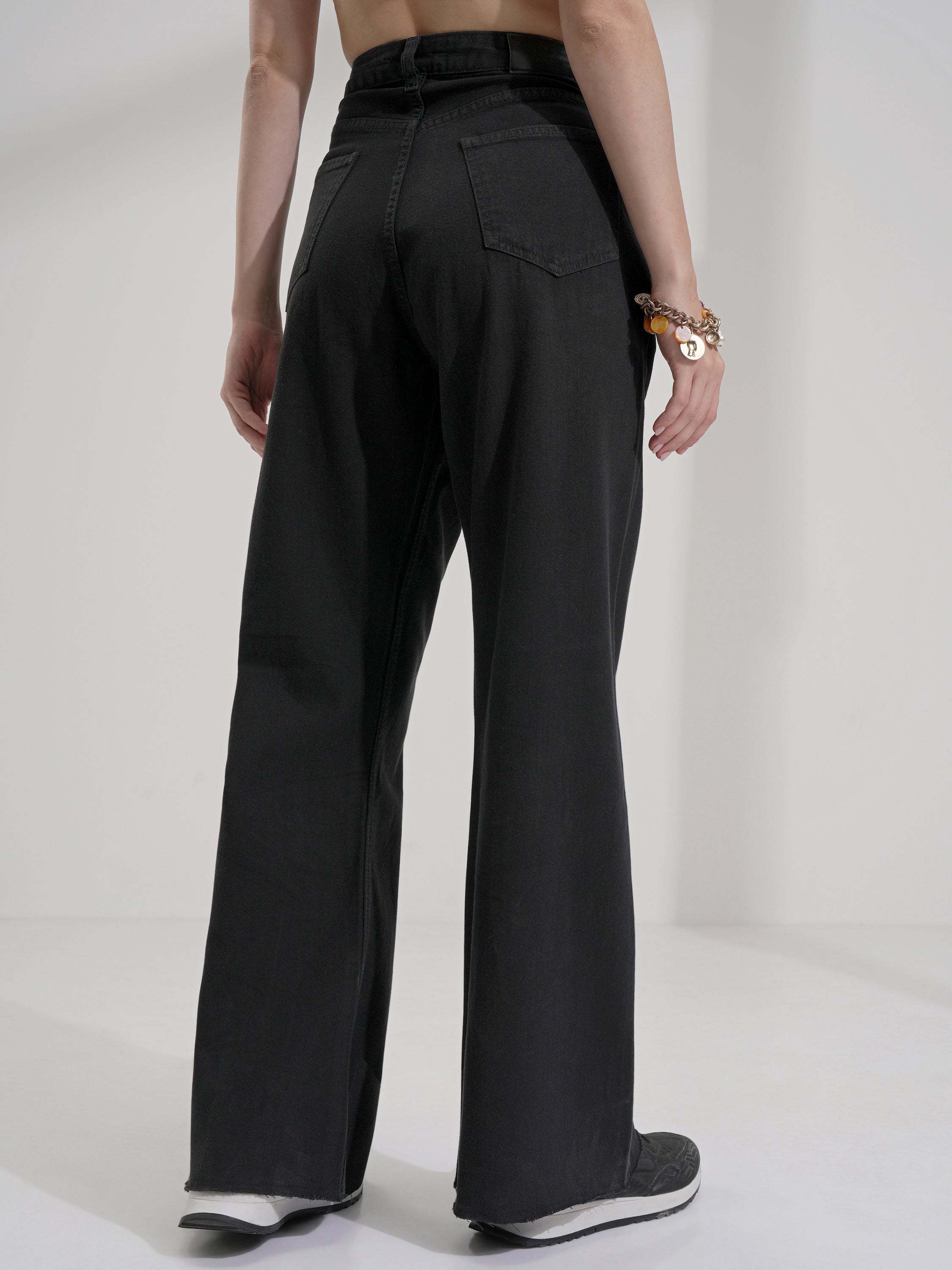 Tokyo Talkies Women Black Bootcut Stretchable Jeans - Black - Image 3