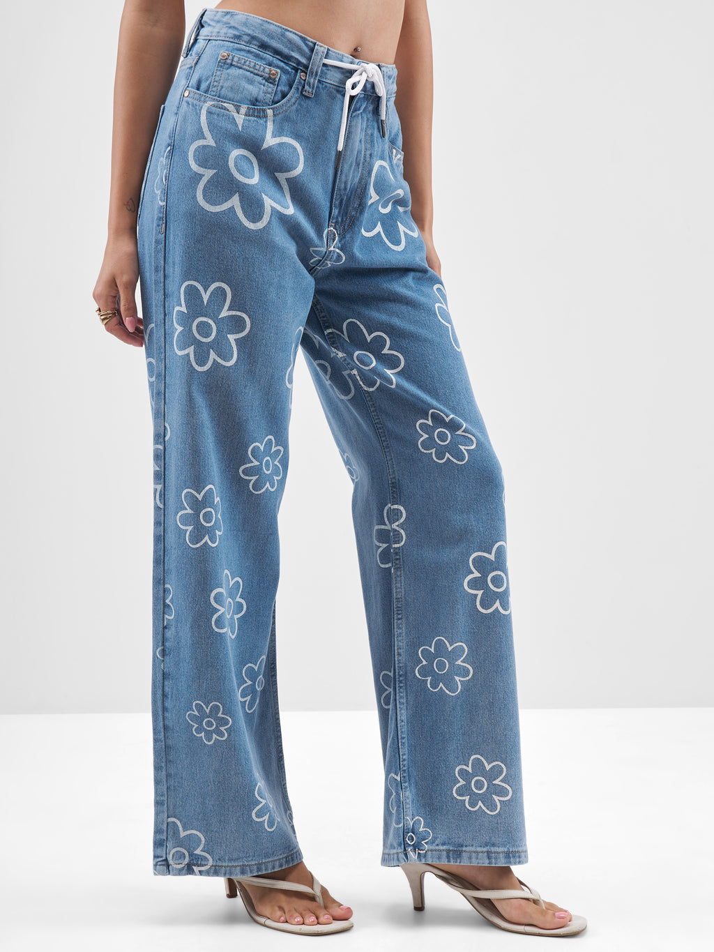 Tokyo Talkies Women Blue Dad Fit Jeans - Blue - Image 6