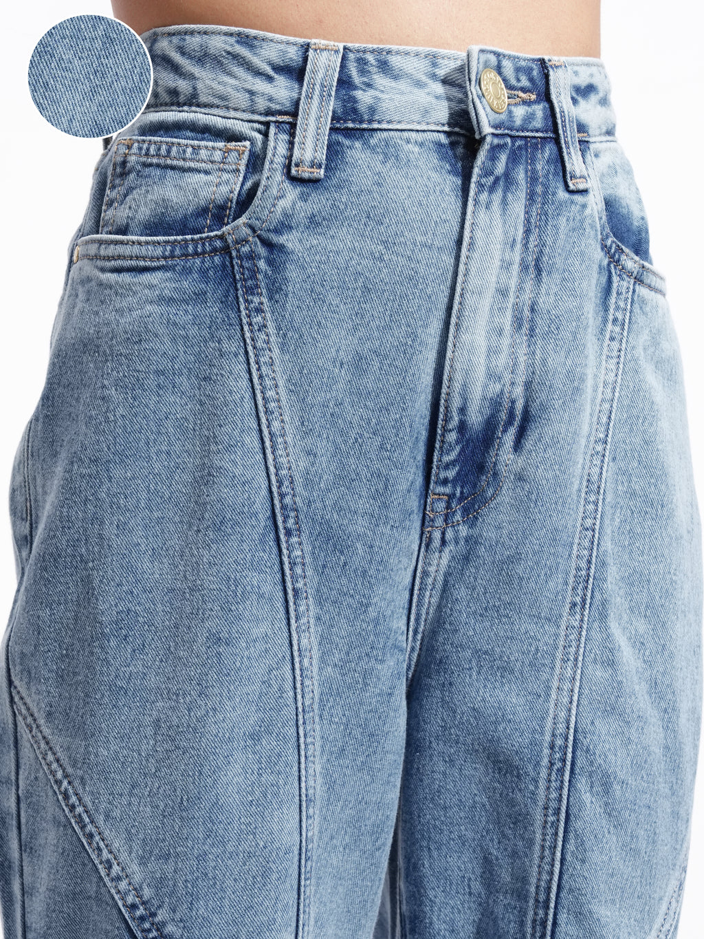 Tokyo Talkies Women Blue Relaxed Fit Stretchable Jeans - Blue - Image 5