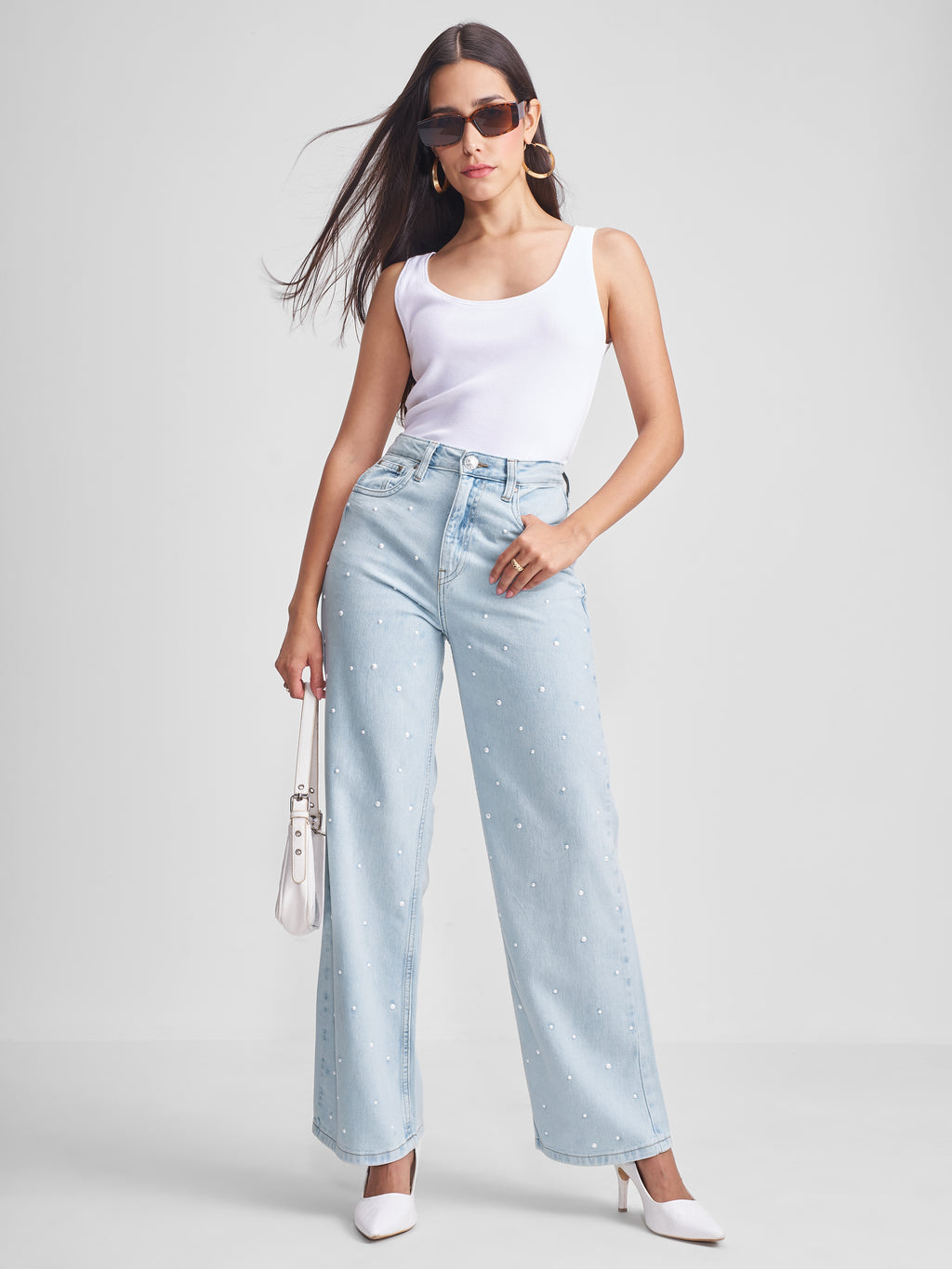 Tokyo Talkies Women Blue Straight Fit Jeans - Blue - Image 2