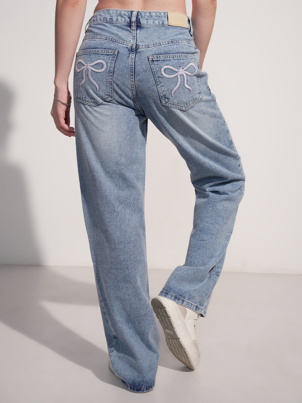 Tokyo Talkies Women Blue Dad Fit Jeans - Blue - Image 3