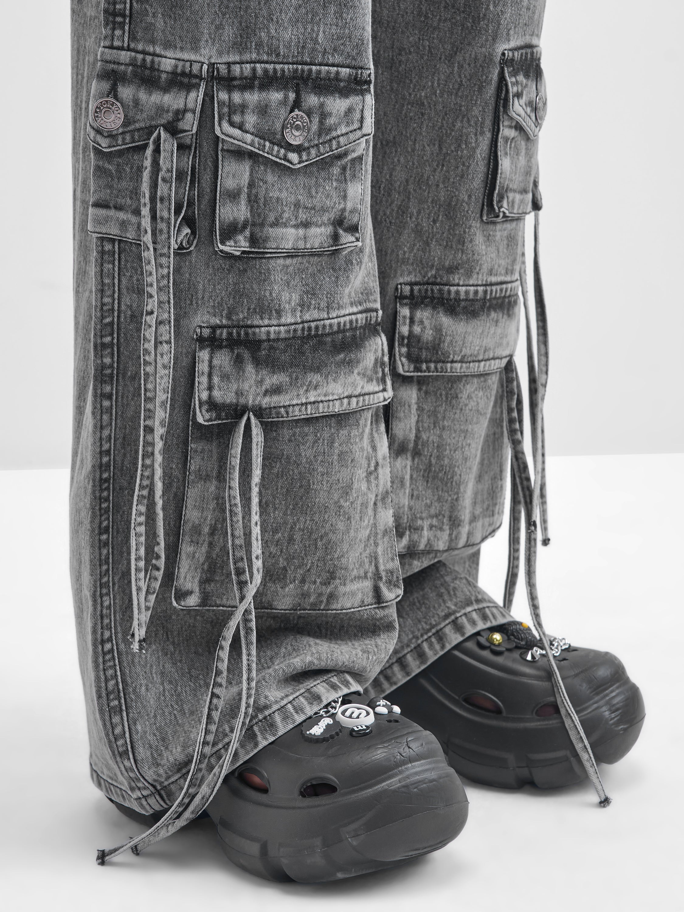 Tokyo Talkies Women Grey Dad Fit Stretchable Jeans - Grey - Image 7