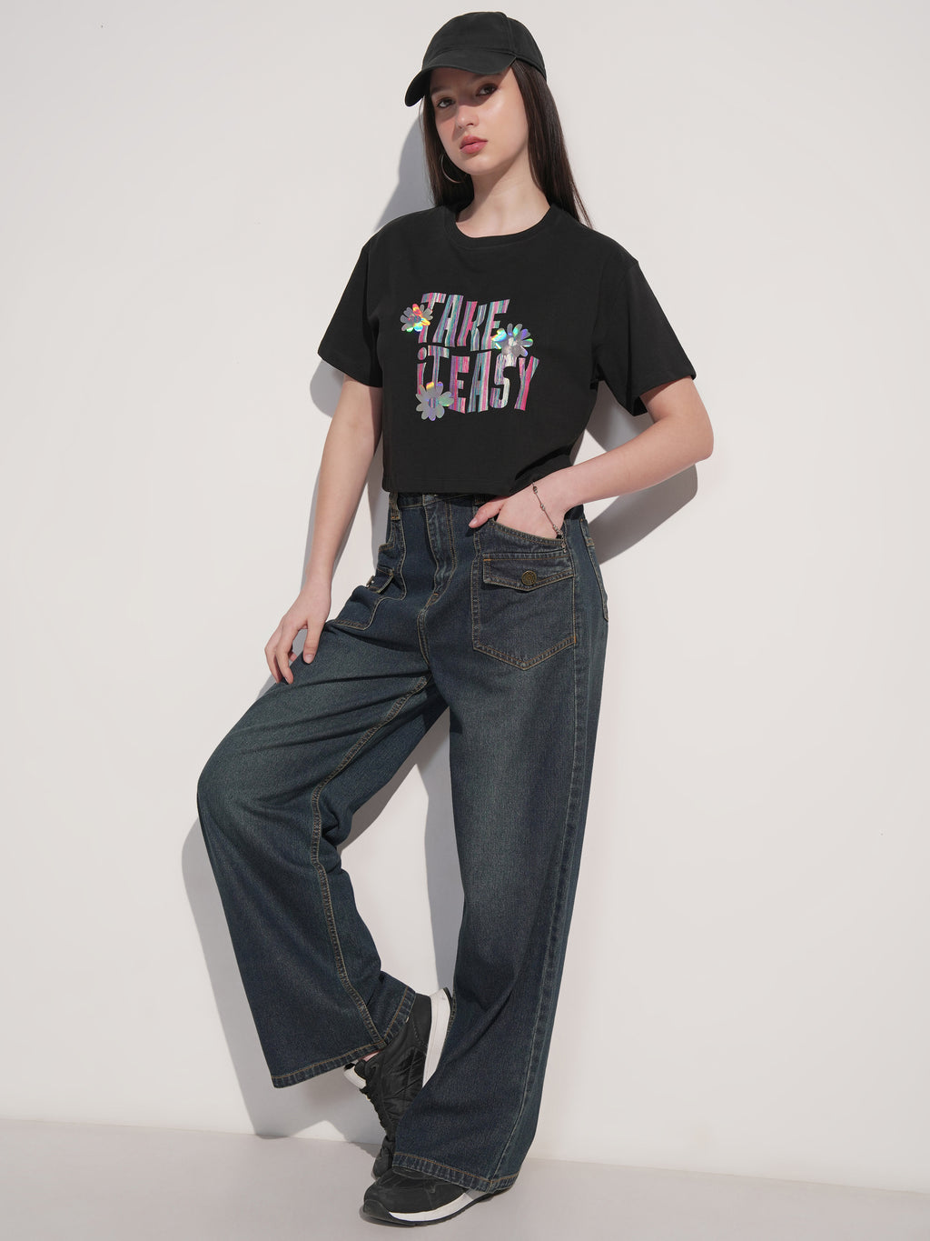 Tokyo Talkies Women Blue Straight Fit Jeans - Blue - Image 2
