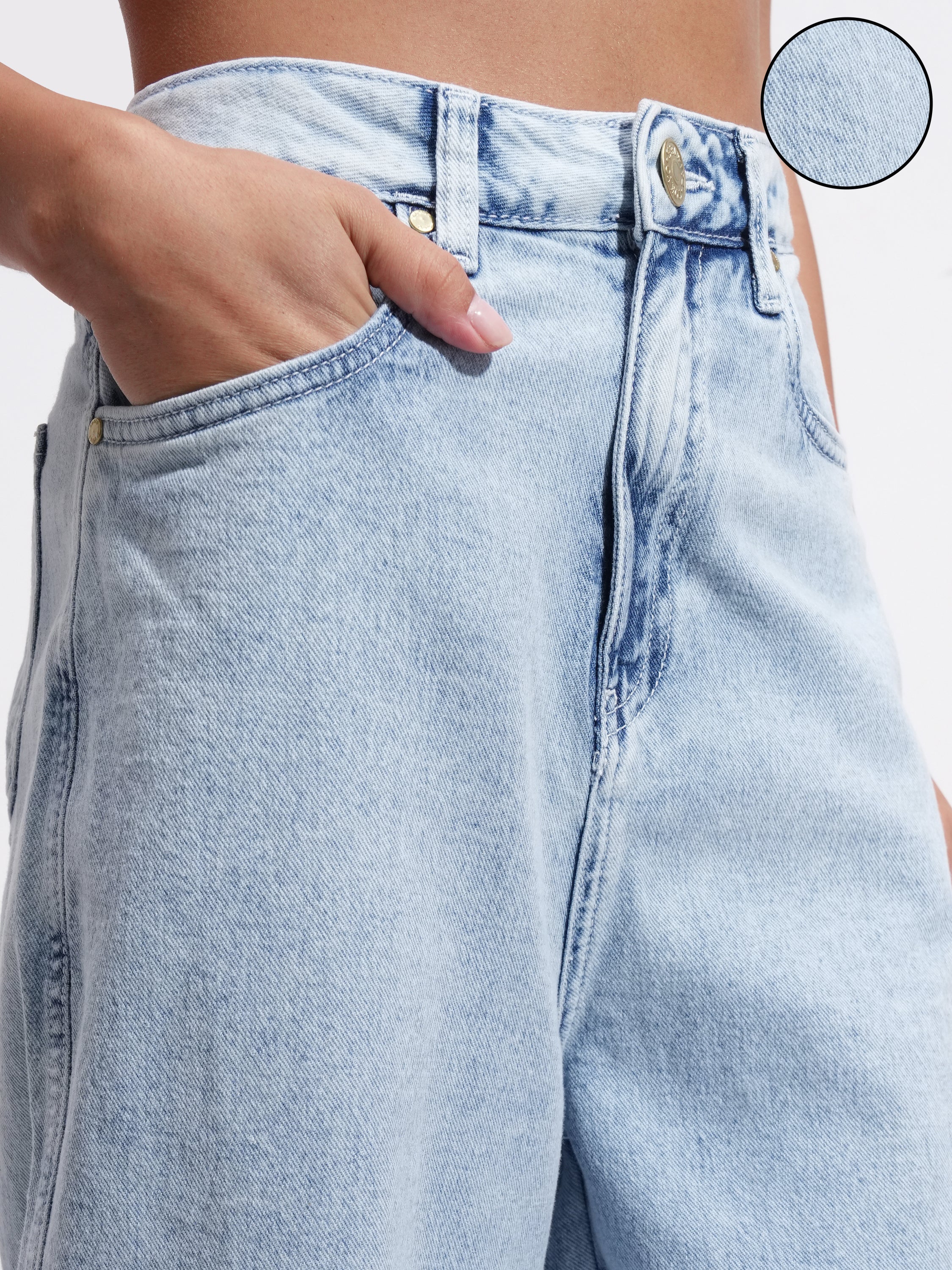 Tokyo Talkies Women Blue Flared Stretchable Jeans - Blue - Image 5