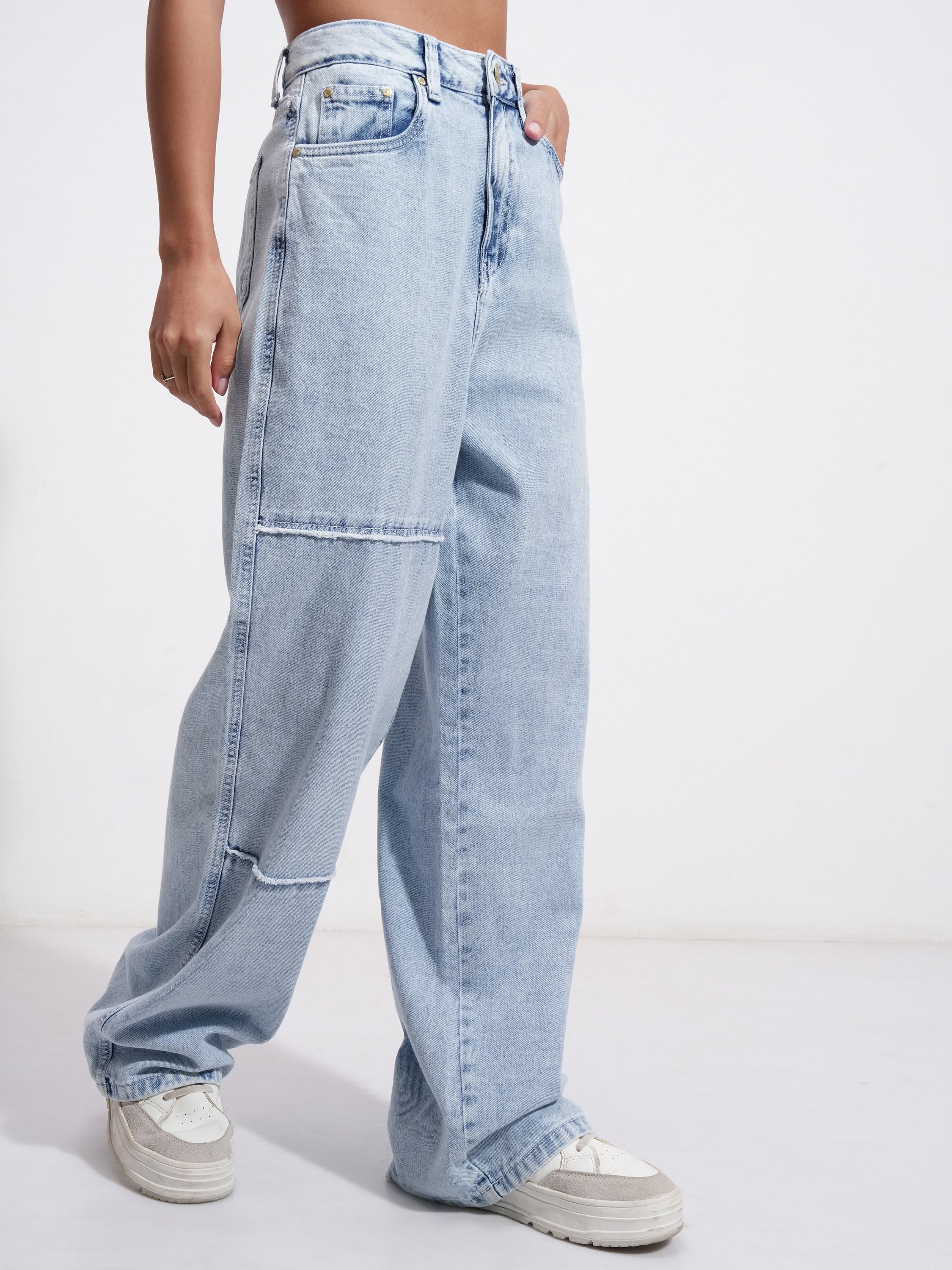 Tokyo Talkies Women Blue Flared Stretchable Jeans - Blue - Image 6