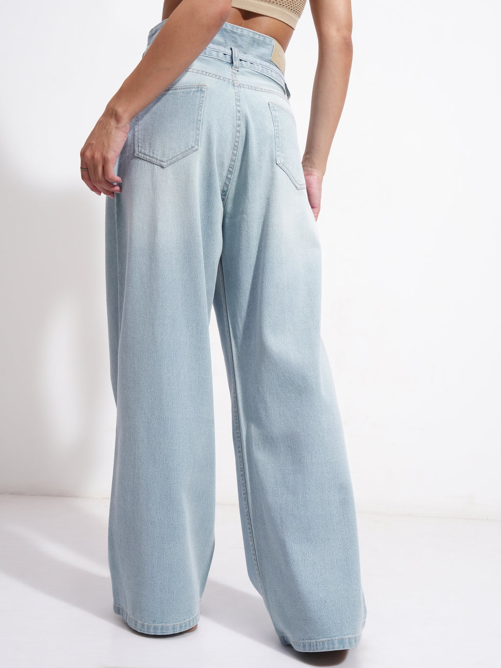 Tokyo Talkies Women Blue Flared Stretchable Jeans - Blue - Image 3