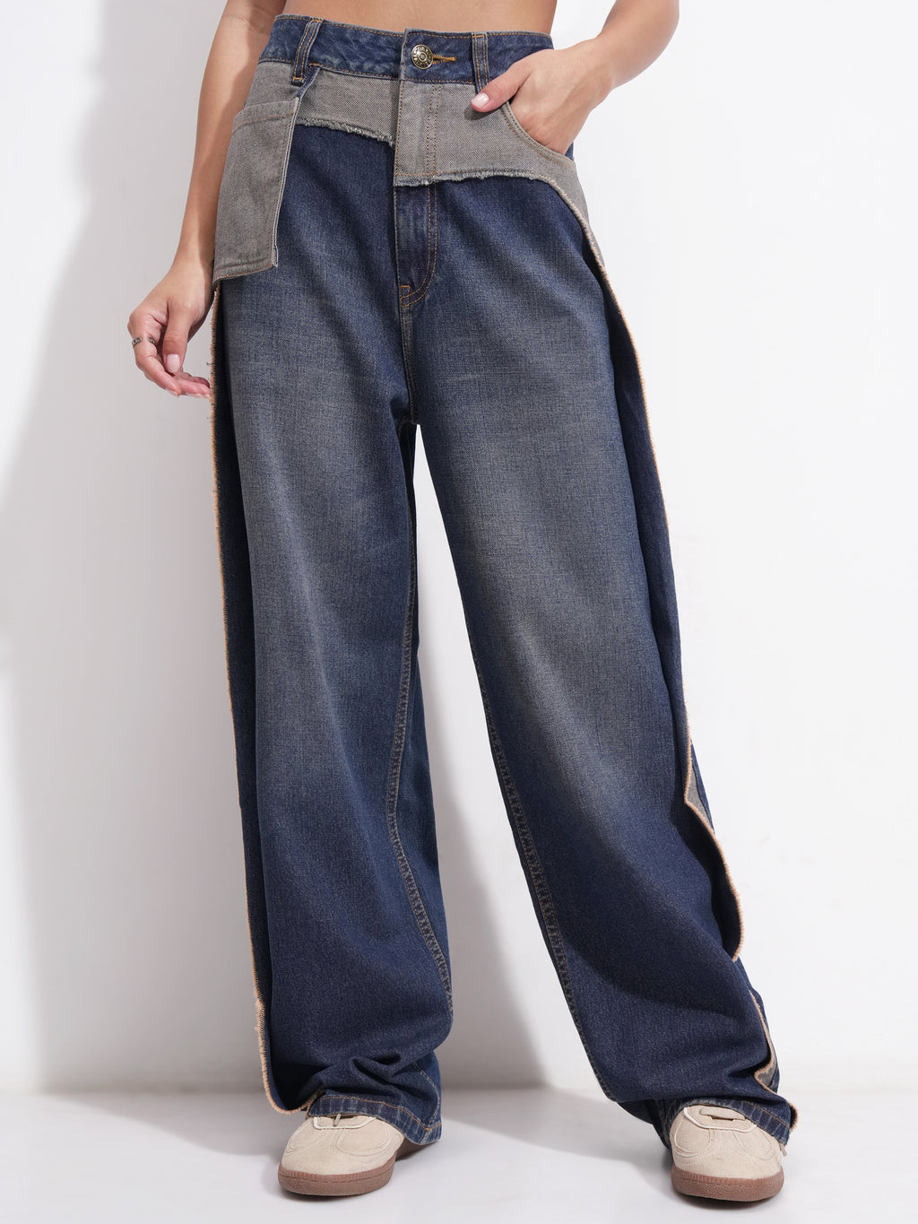Tokyo Talkies Women Blue Regular Fit Stretchable Jeans - Blue - Image 1