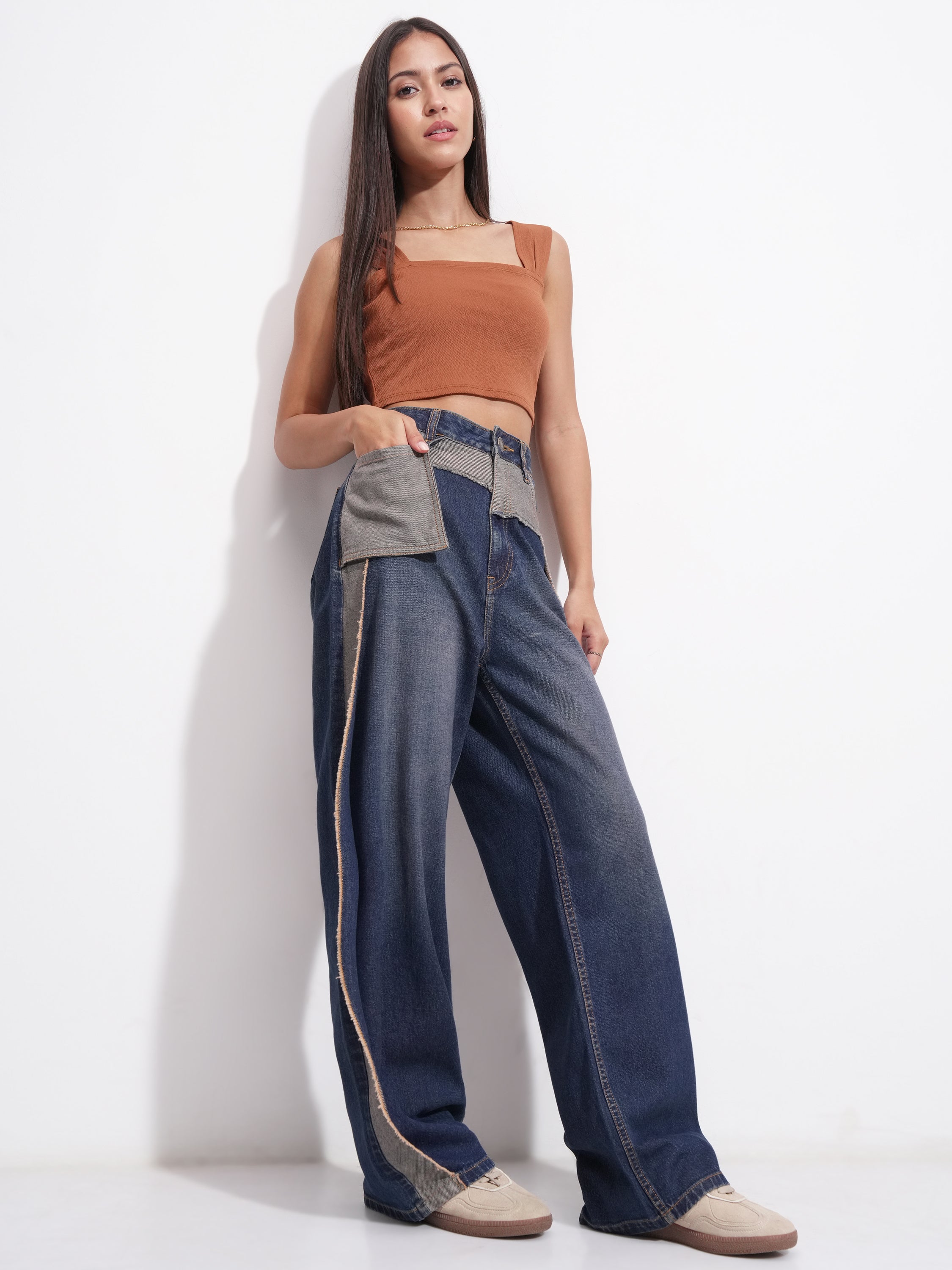 Tokyo Talkies Women Blue Regular Fit Stretchable Jeans - Blue - Image 2