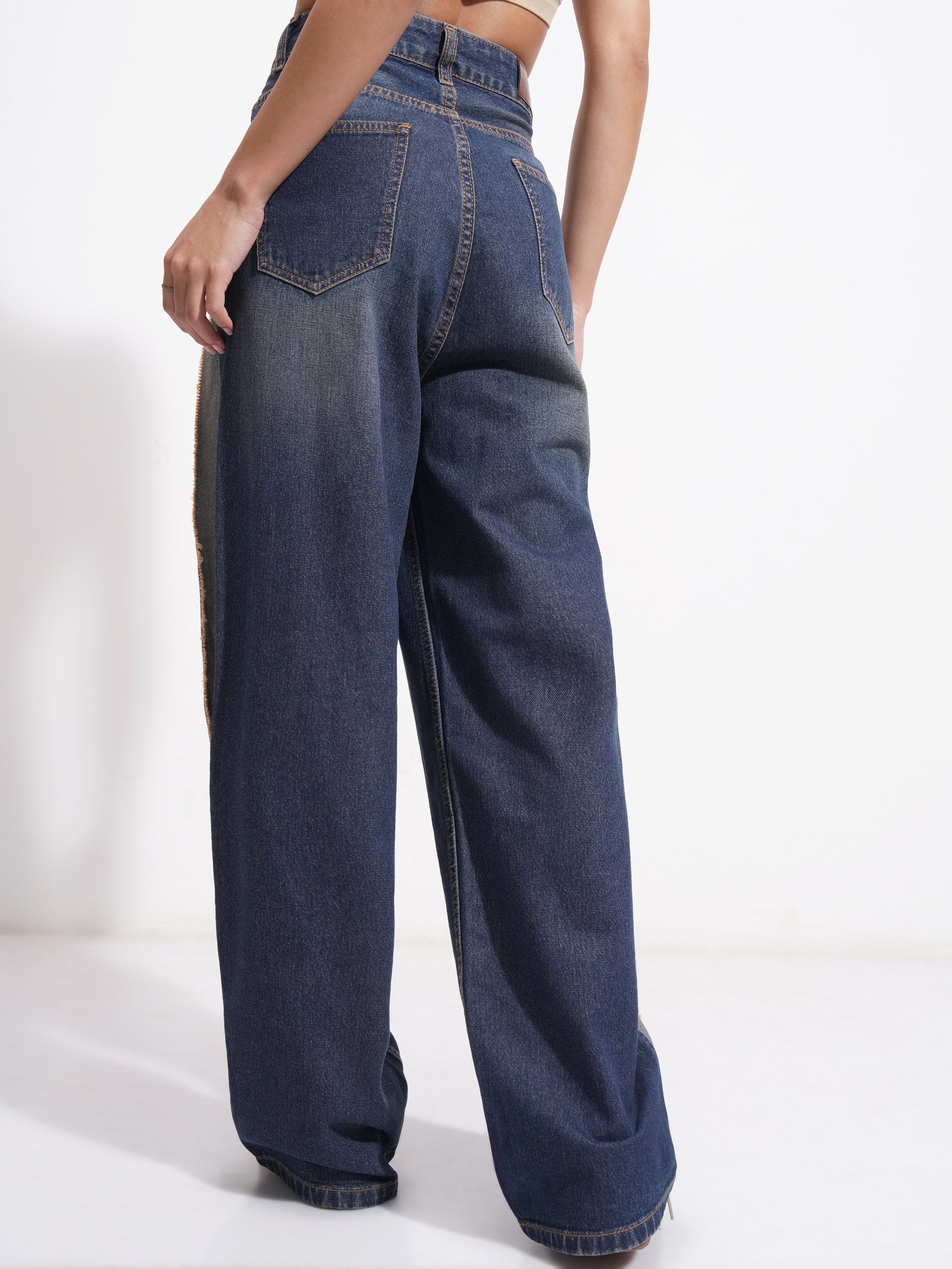 Tokyo Talkies Women Blue Regular Fit Stretchable Jeans - Blue - Image 3