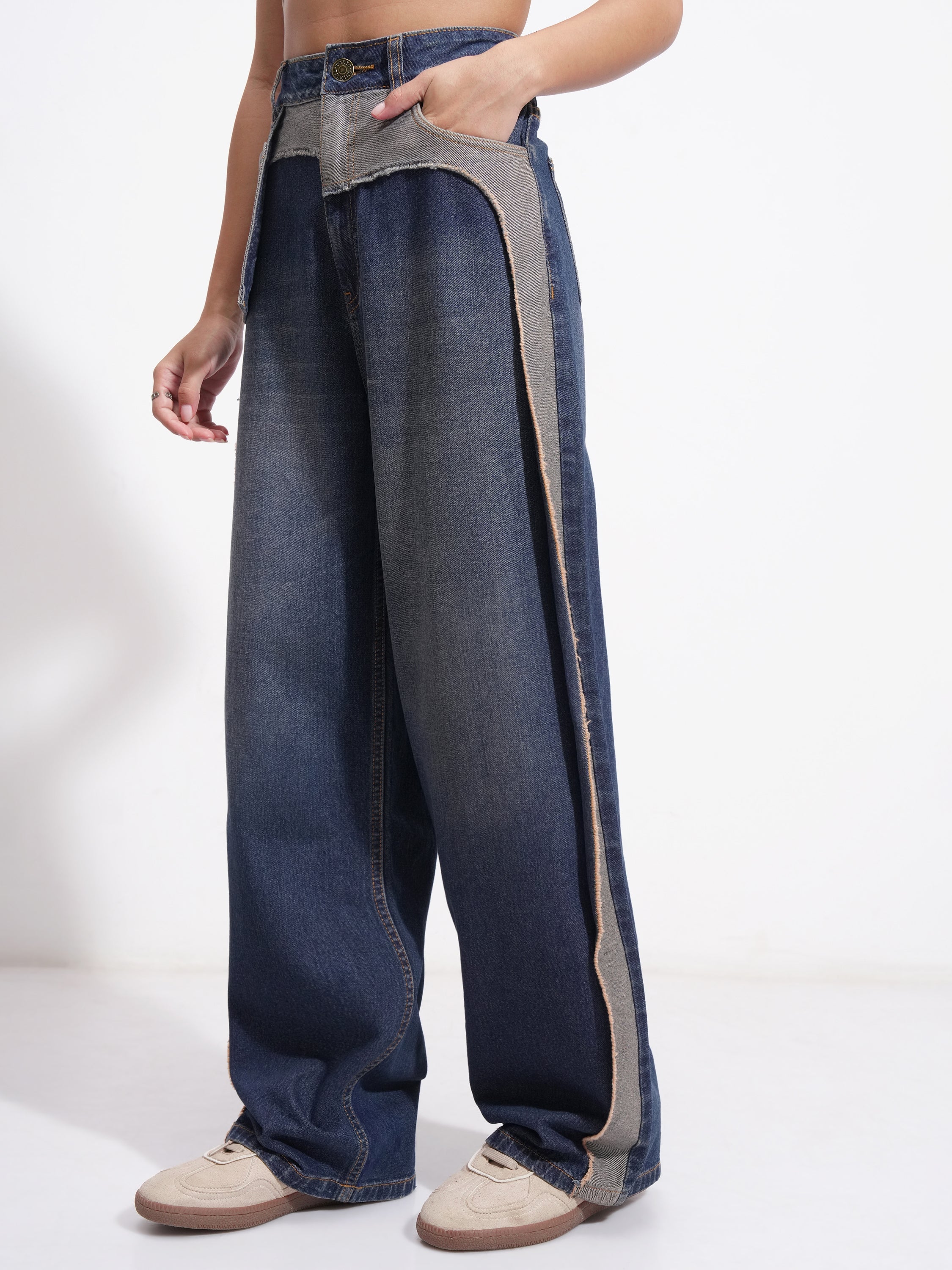 Tokyo Talkies Women Blue Regular Fit Stretchable Jeans - Blue - Image 4