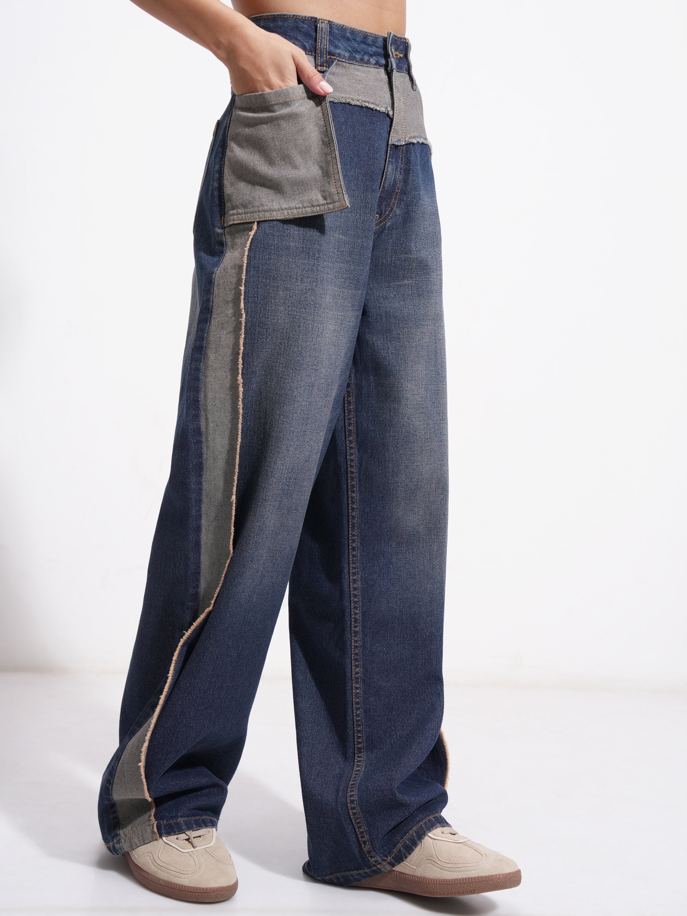 Tokyo Talkies Women Blue Regular Fit Stretchable Jeans - Blue - Image 6
