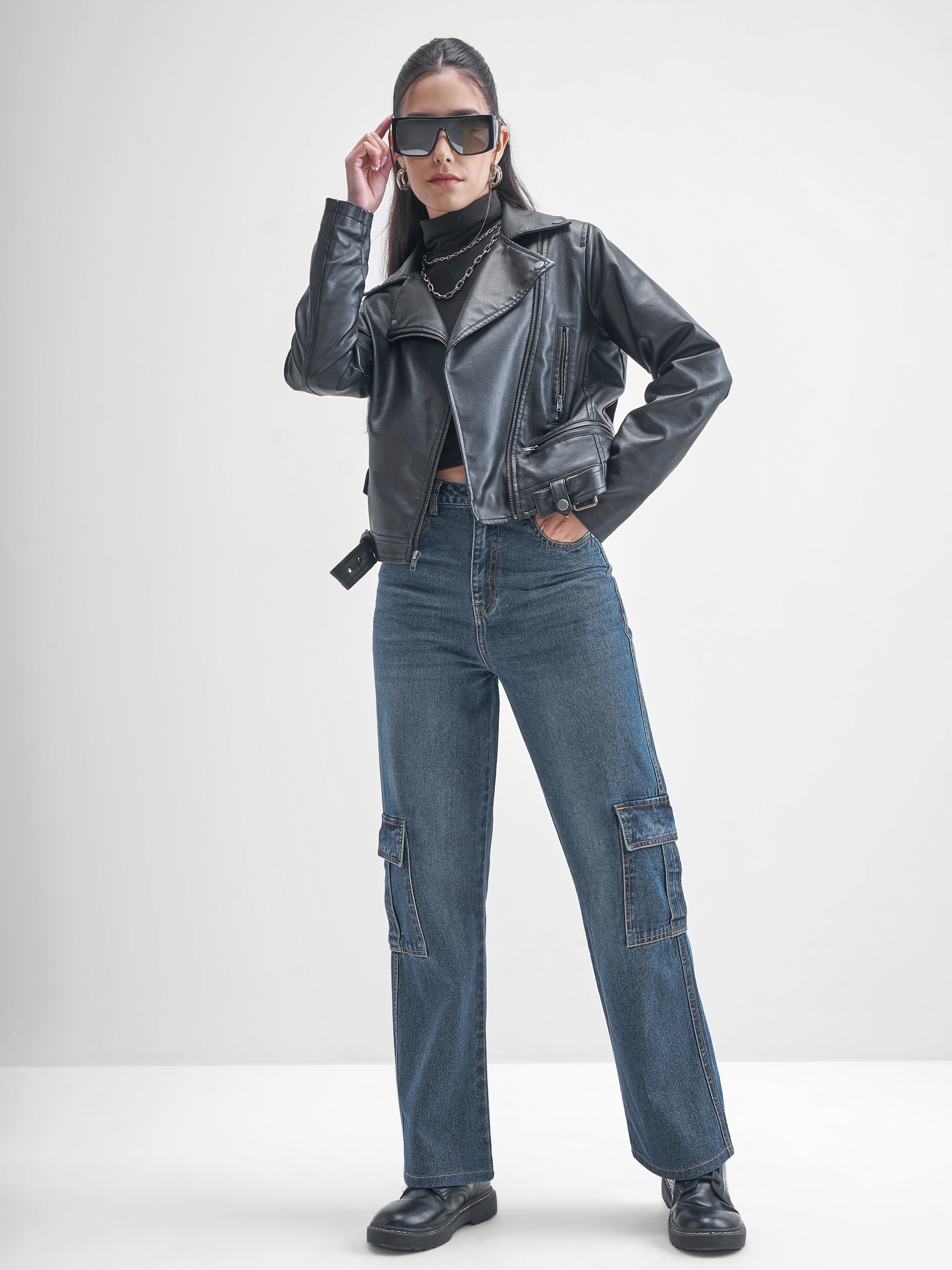 Tokyo Talkies Women Blue Flared Stretchable Jeans - Blue - Image 2