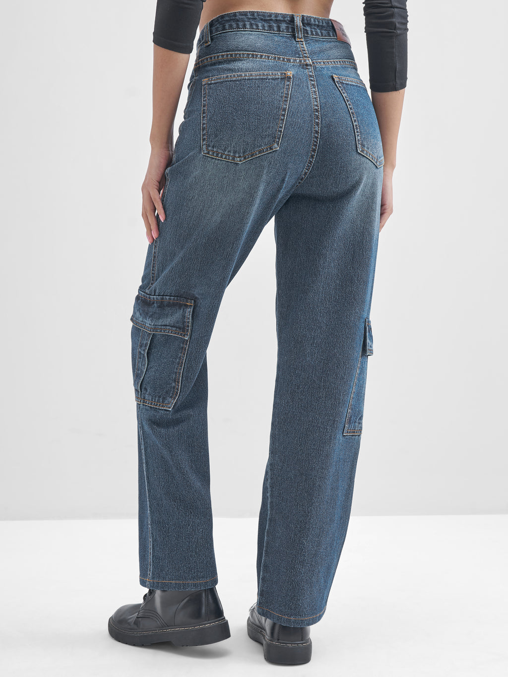 Tokyo Talkies Women Blue Flared Stretchable Jeans - Blue - Image 3