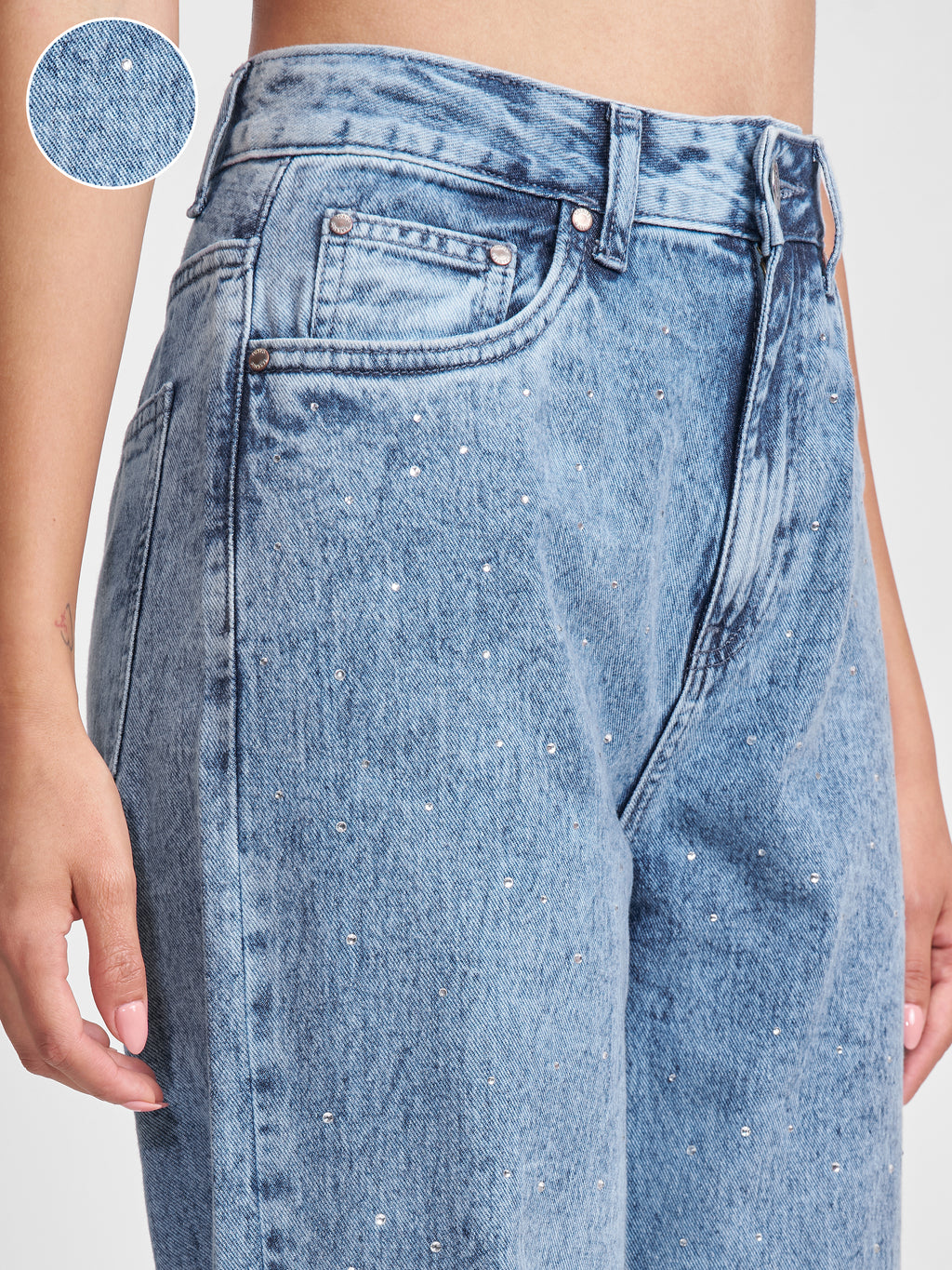 Tokyo Talkies Women Blue Dad Fit Jeans - Blue - Image 5